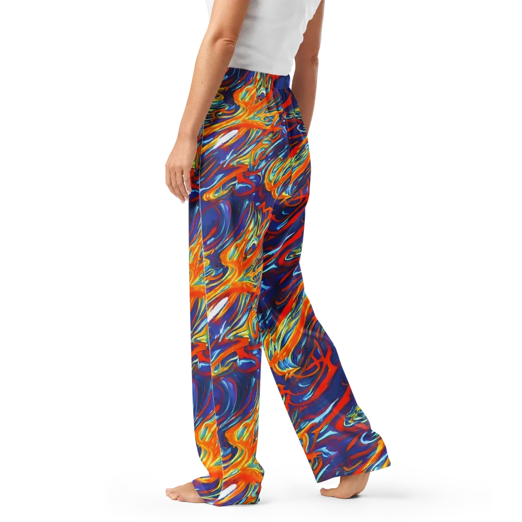Galactic Ember on Women's Pajama Pants — Left