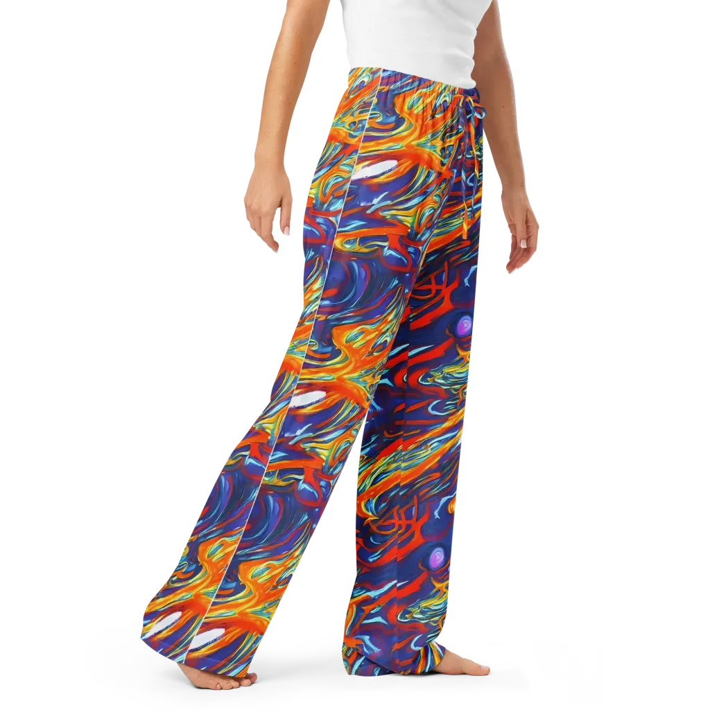 Galactic Ember on Women's Pajama Pants — Right Front