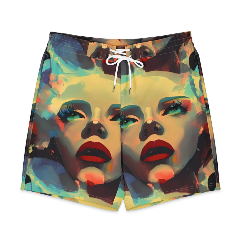 Astral Reflections on Men's Board Shorts — Front
