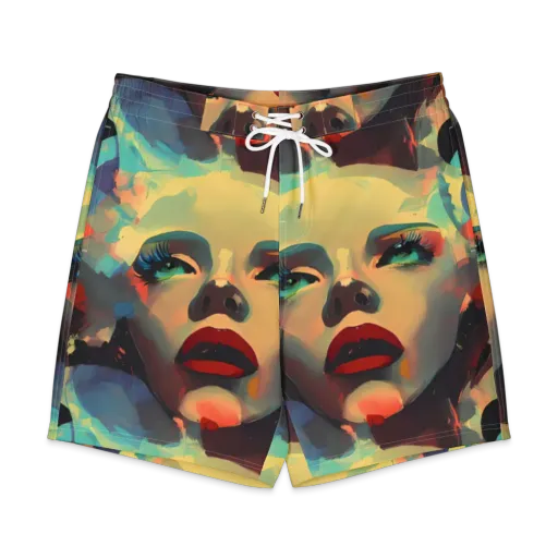 Astral Reflections on a Men's Board Shorts