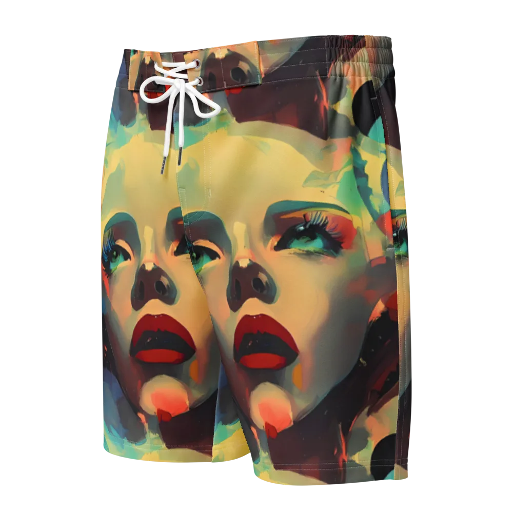 Astral Reflections on Men's Board Shorts — Front