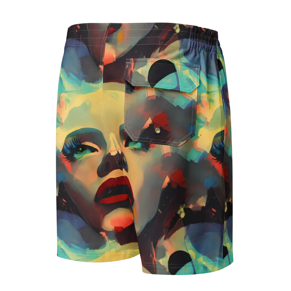 Astral Reflections on Men's Board Shorts — Back