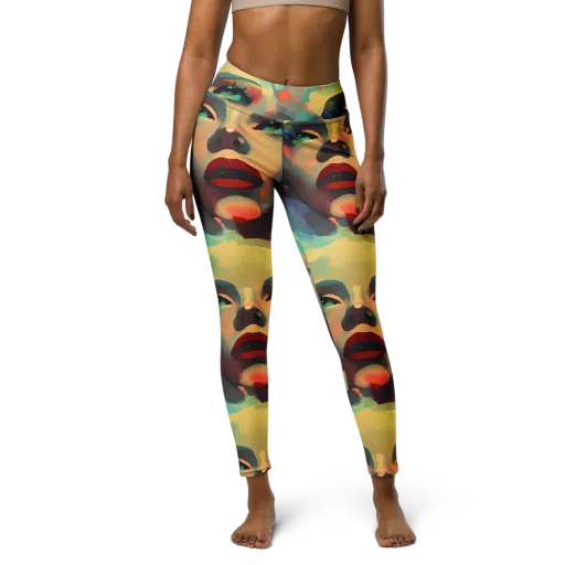Astral Reflections on a Yoga Leggings