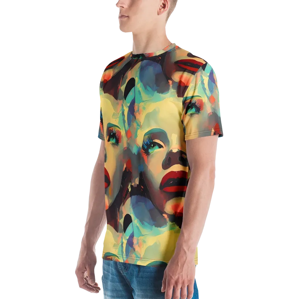 Astral Reflections on Men's Crew Neck T-Shirt — Left