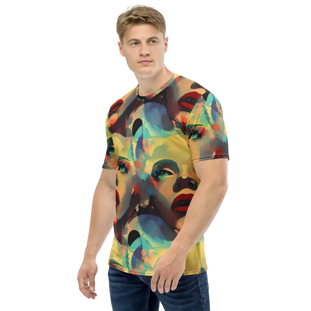 Astral Reflections on Men's Crew Neck T-Shirt — Left
