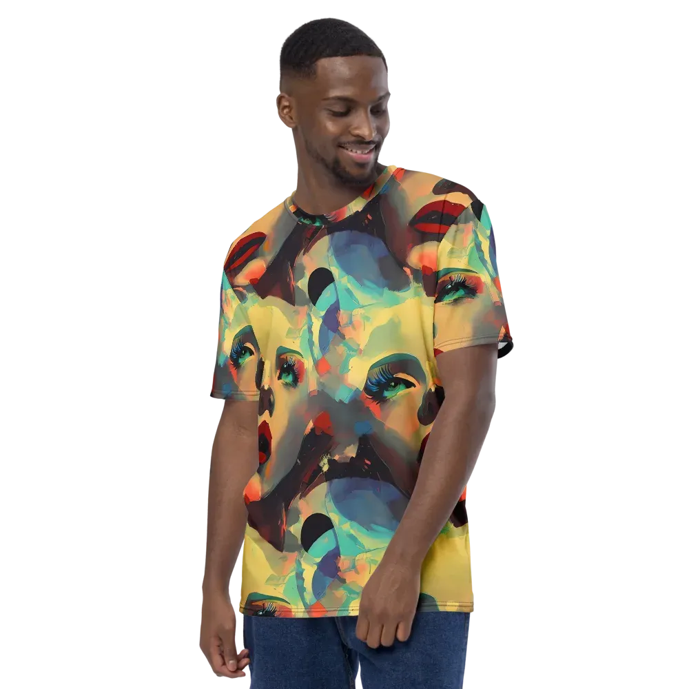 Astral Reflections on Men's Crew Neck T-Shirt — Left