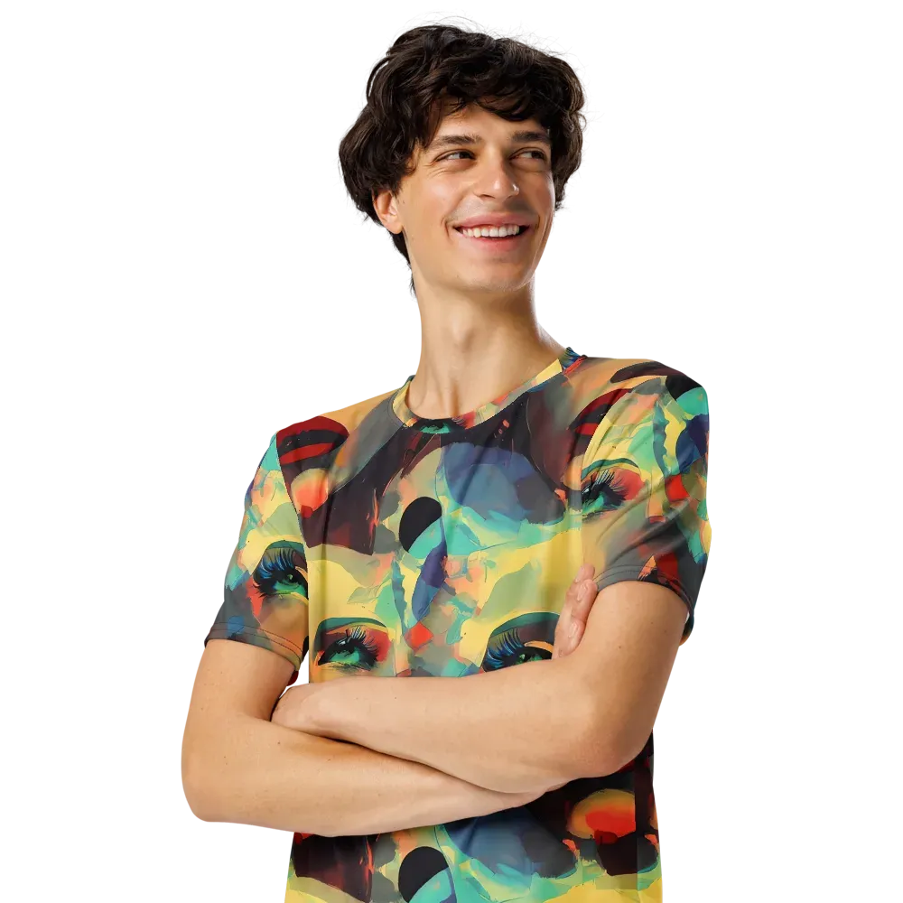 Astral Reflections on Men's Crew Neck T-Shirt — Left Front