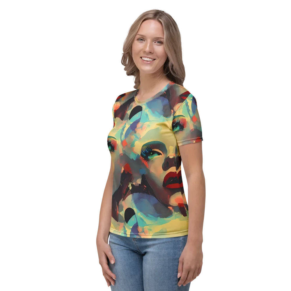 Astral Reflections on Women's Crew Neck T-Shirt — Left