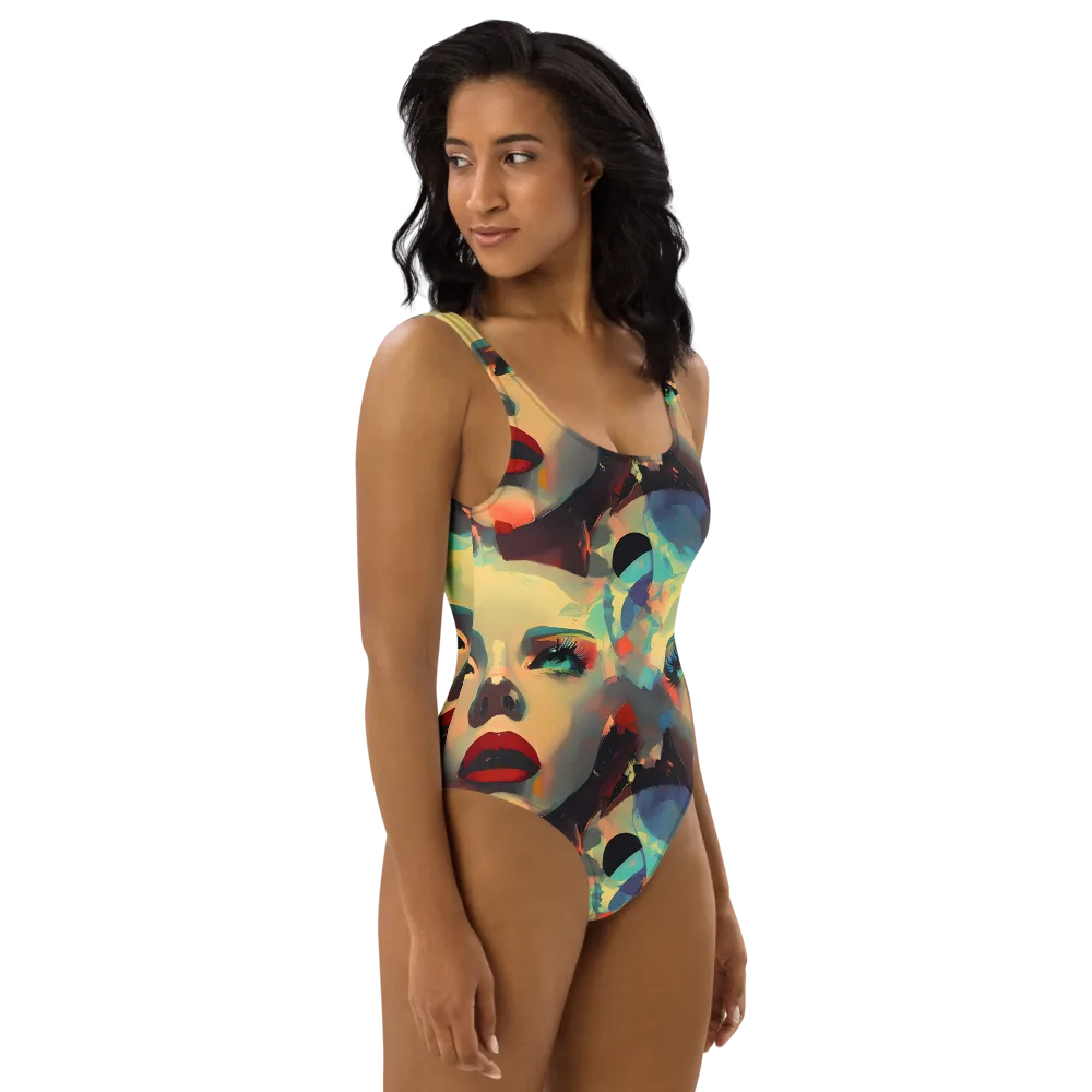 Astral Reflections on One-Piece Swimsuit — Right