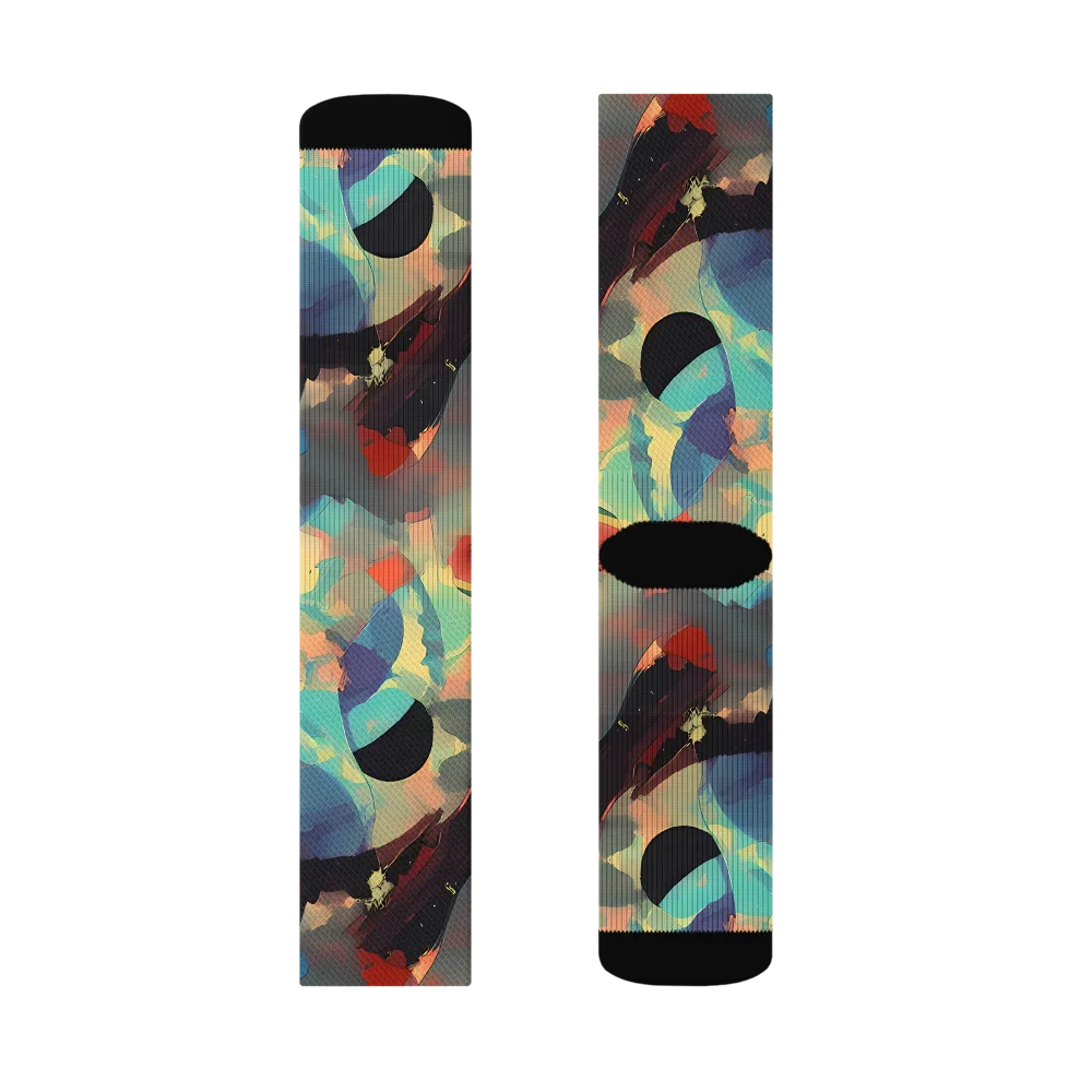 Astral Reflections on Socks — Left Sock