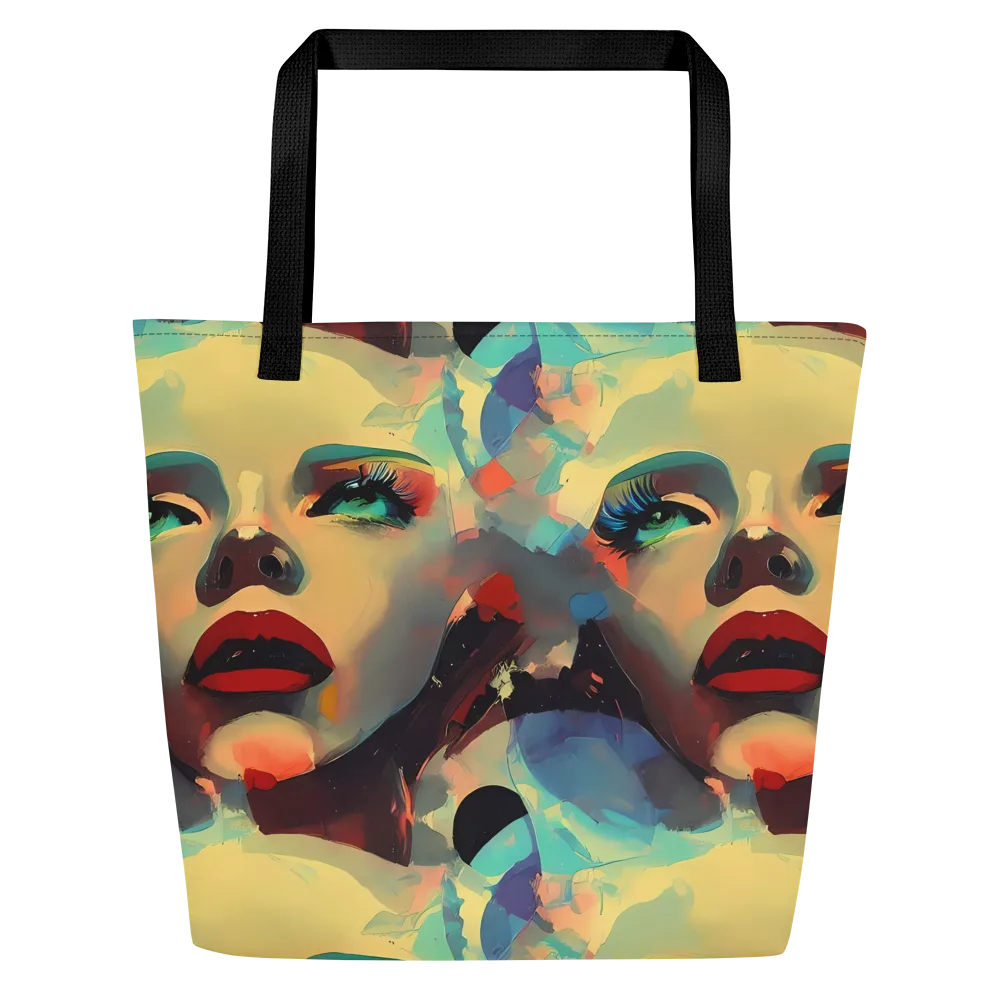 Astral Reflections on Large Tote Bag W/ Pocket — Front