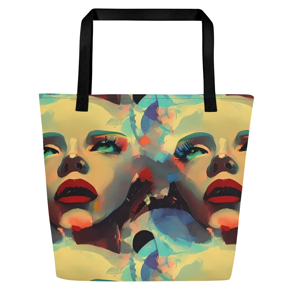 Astral Reflections on Large Tote Bag W/ Pocket — Front