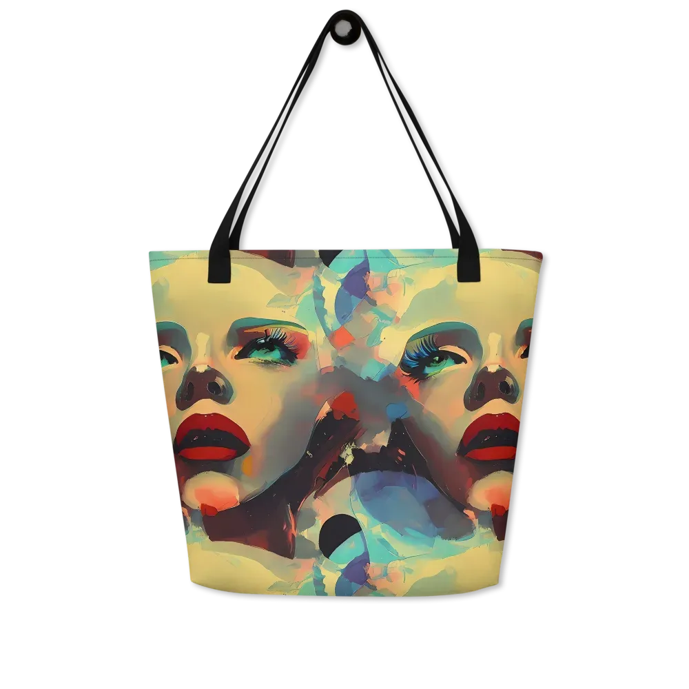Astral Reflections on Large Tote Bag W/ Pocket — Front