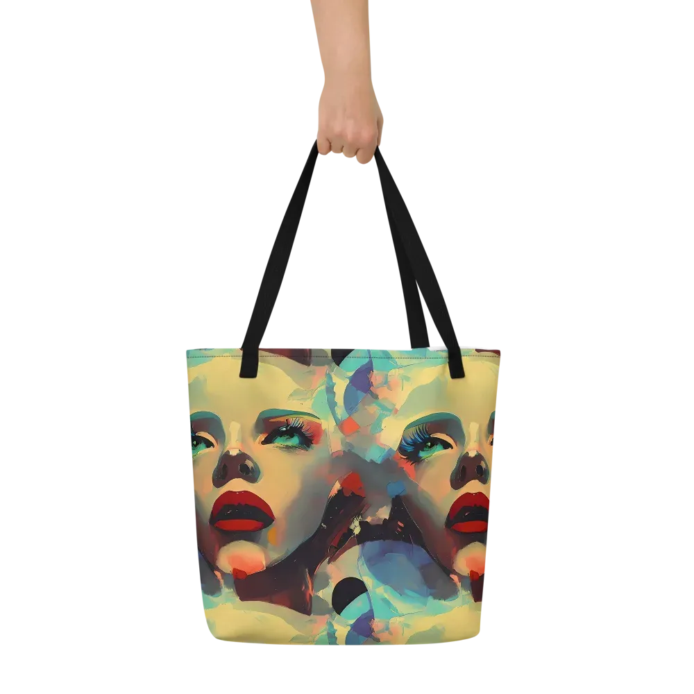 Astral Reflections on Large Tote Bag W/ Pocket — Front