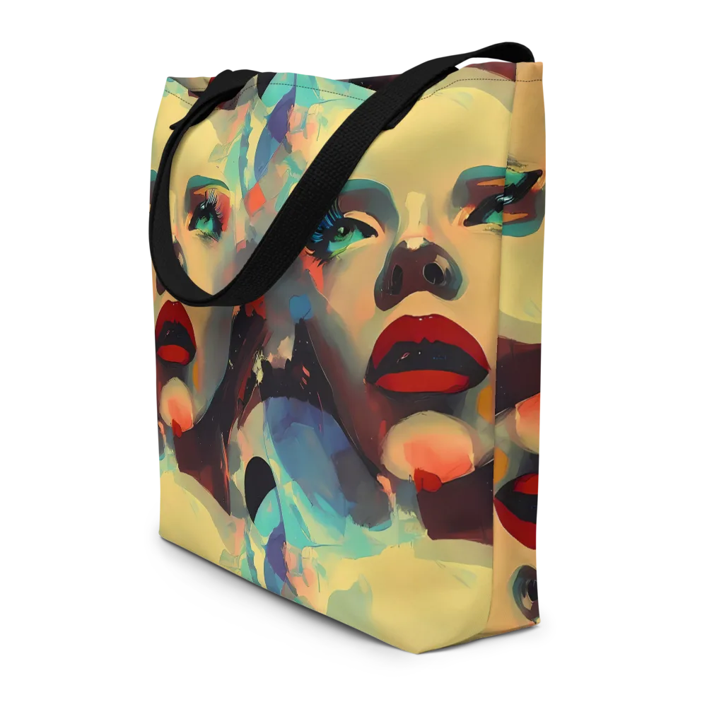 Astral Reflections on Large Tote Bag W/ Pocket — Front
