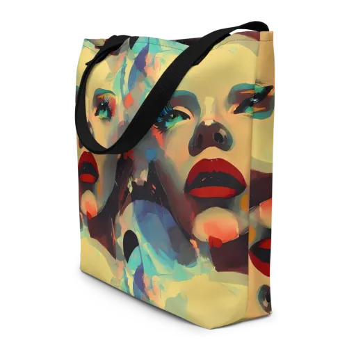 Astral Reflections on a Large Tote Bag W/ Pocket