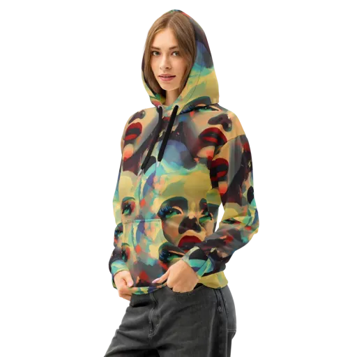 Astral Reflections on a Cotton Hoodie
