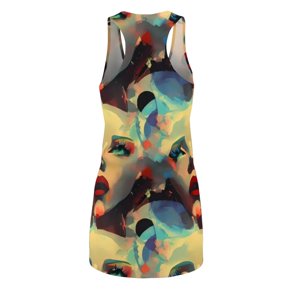 Astral Reflections on Racerback Dress — Back