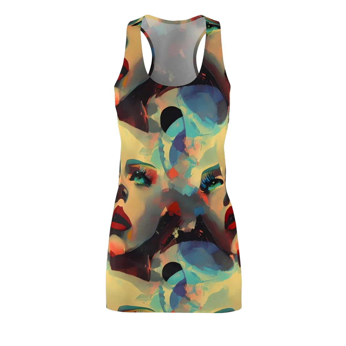 Astral Reflections on Racerback Dress — Front
