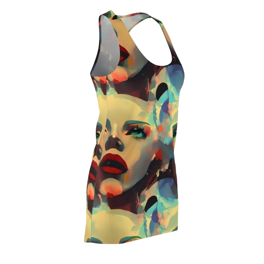Astral Reflections on Racerback Dress — Front Side