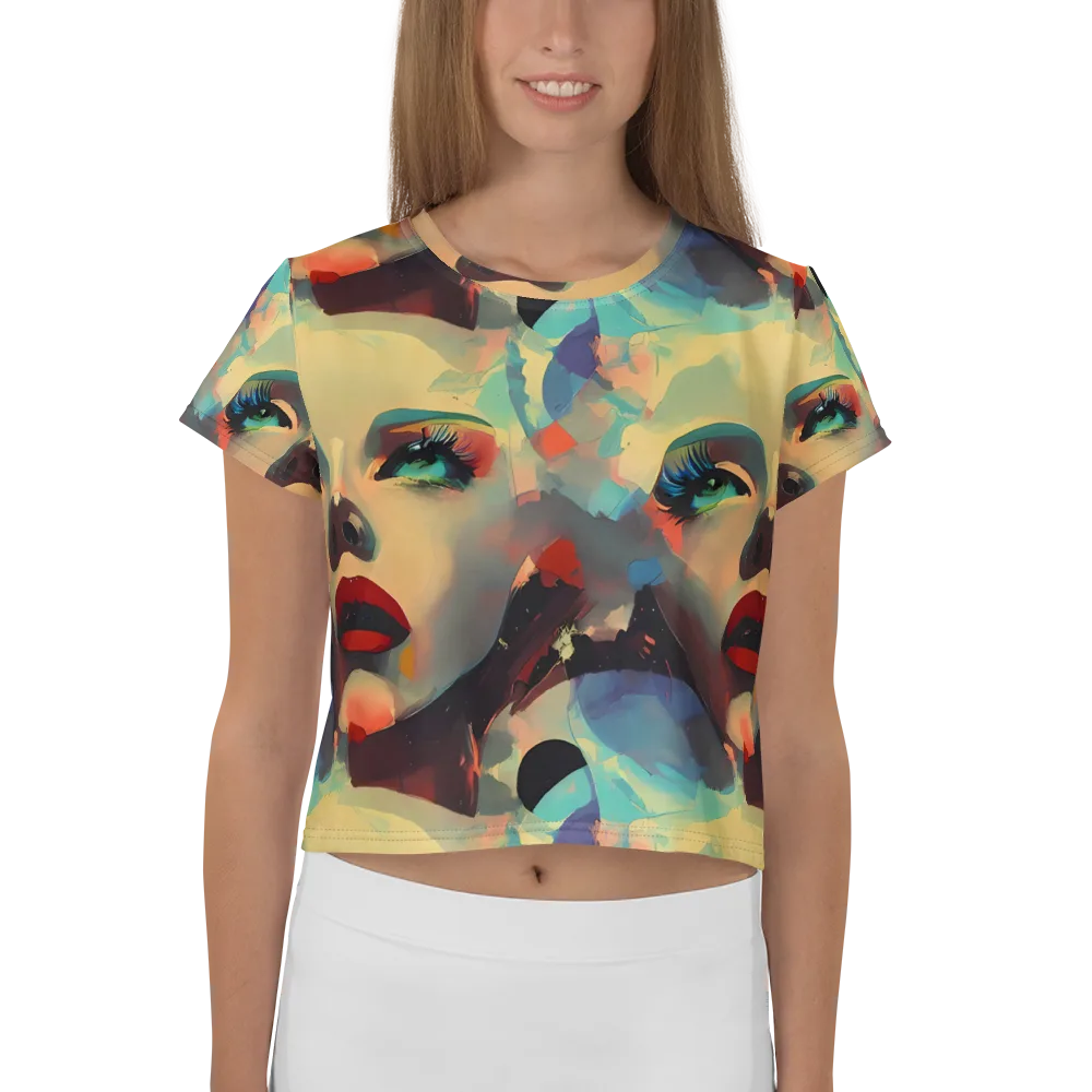 Astral Reflections on Crop Tee — Front