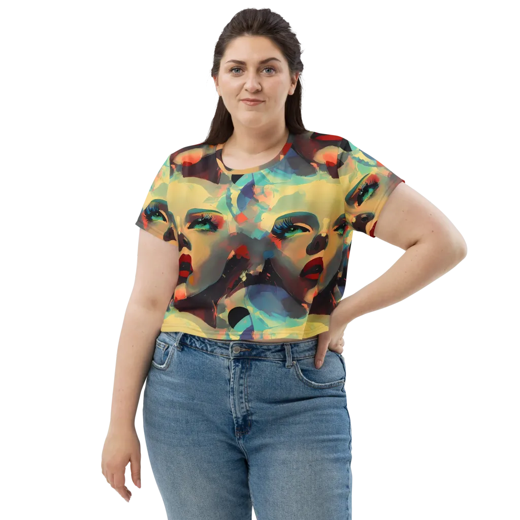 Astral Reflections on Crop Tee — Front
