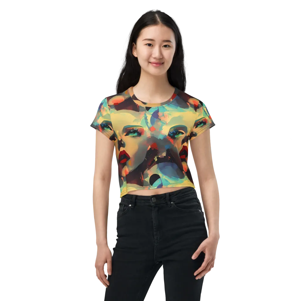 Astral Reflections on Crop Tee — Front