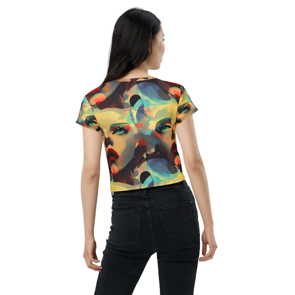Astral Reflections on Crop Tee — Back