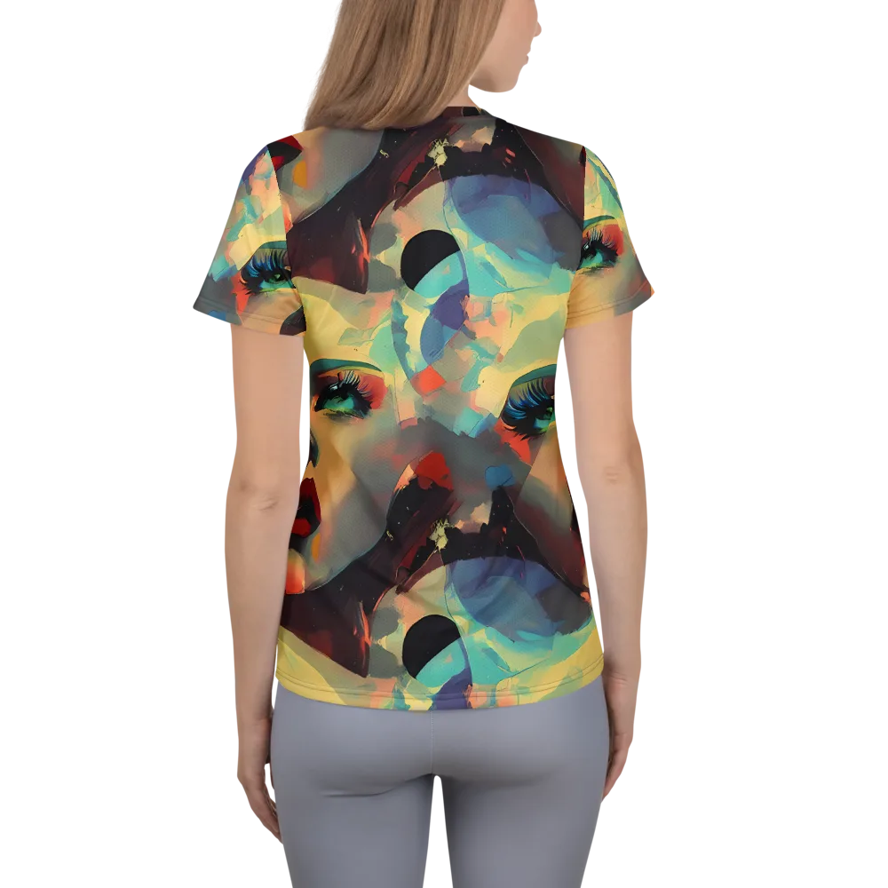 Astral Reflections on Women's Athletic T-Shirt — Back