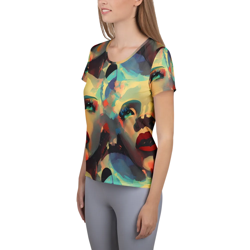 Astral Reflections on Women's Athletic T-Shirt — Left