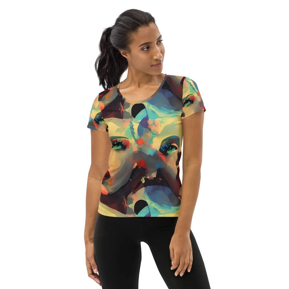 Astral Reflections on Women's Athletic T-Shirt — Front