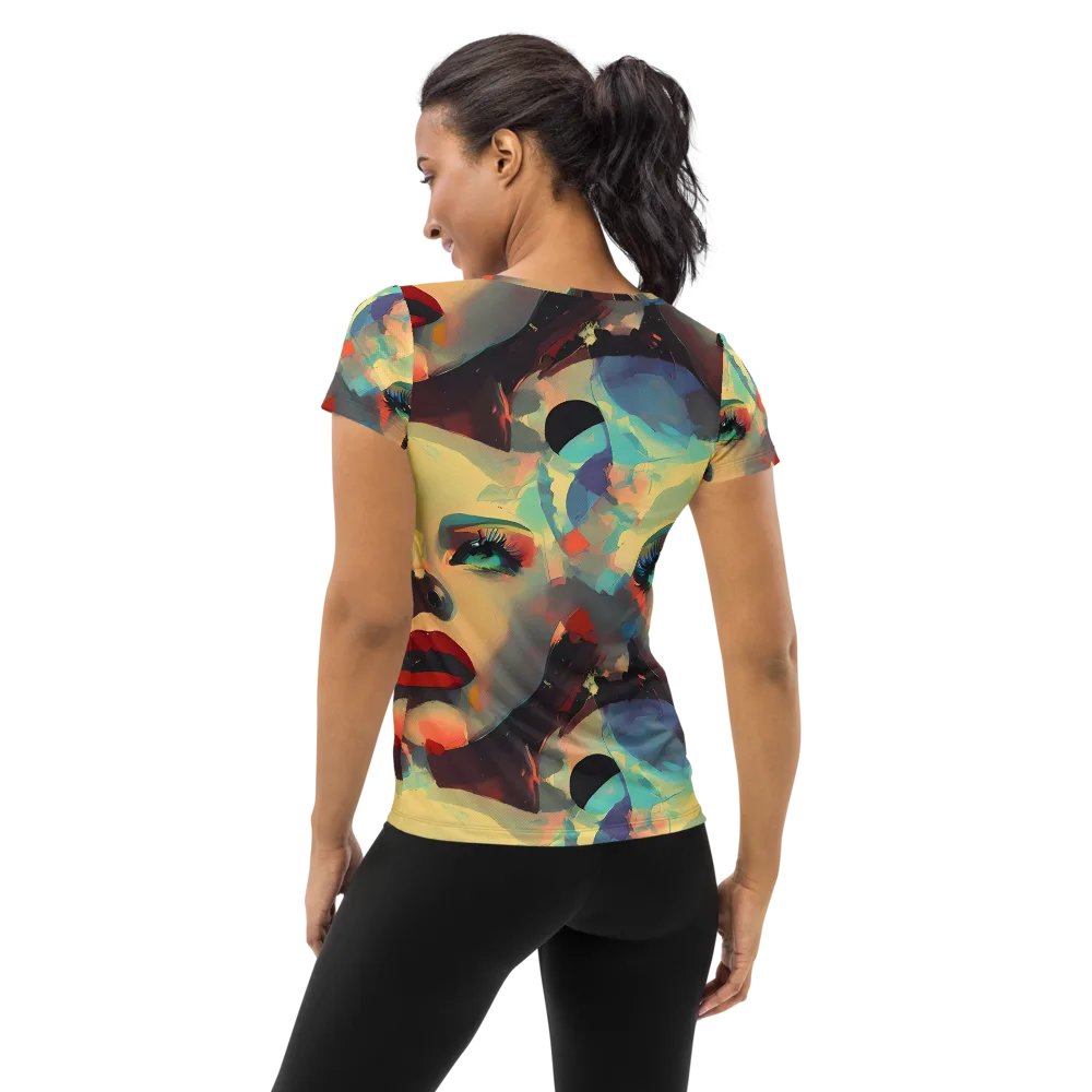 Astral Reflections on Women's Athletic T-Shirt — Back