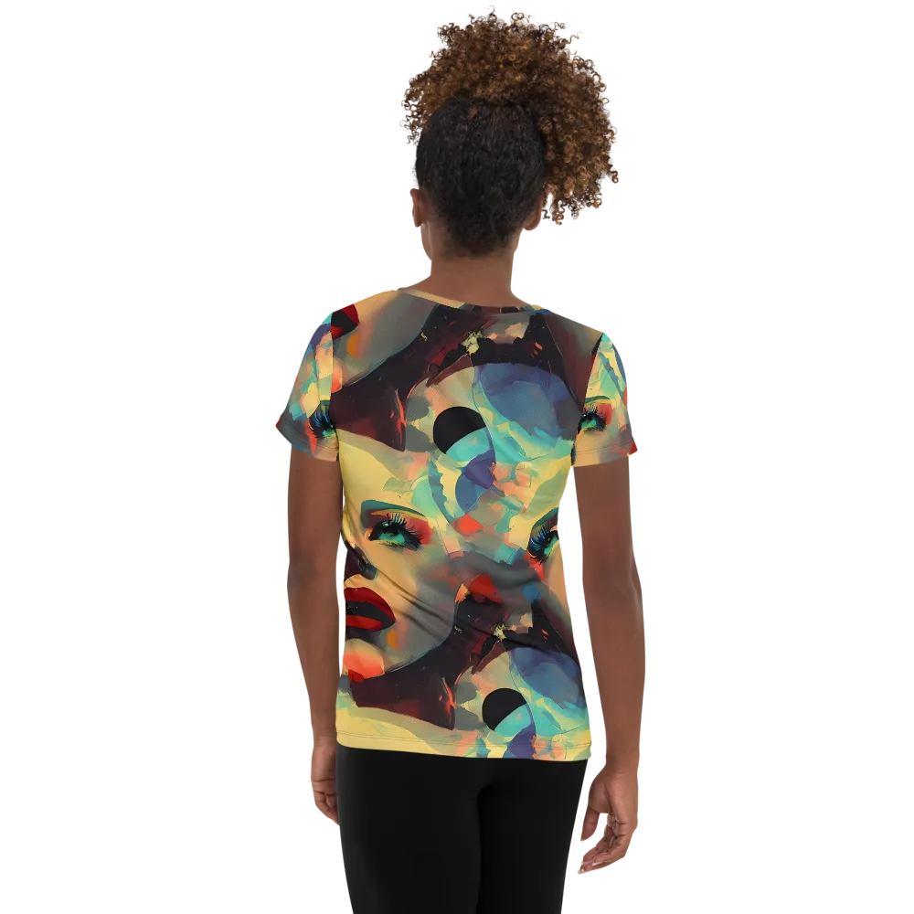 Astral Reflections on Women's Athletic T-Shirt — Back