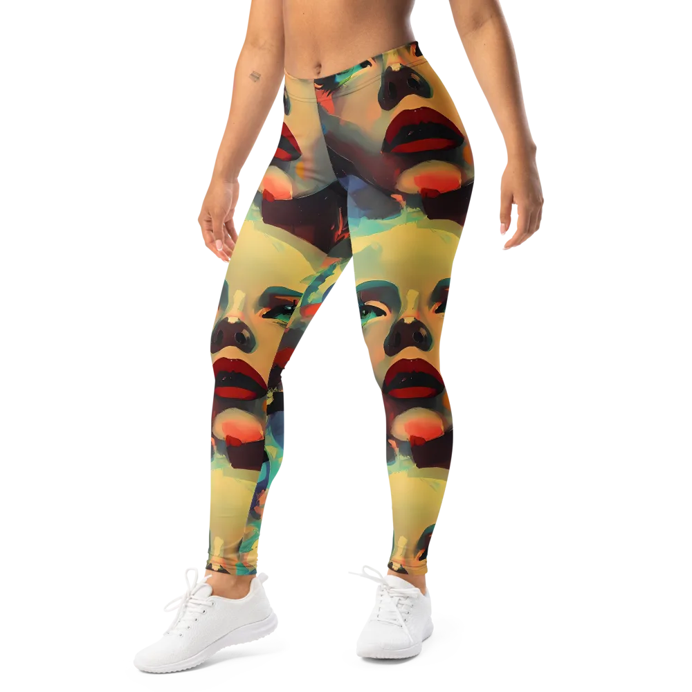 Astral Reflections on Leggings — Left Front