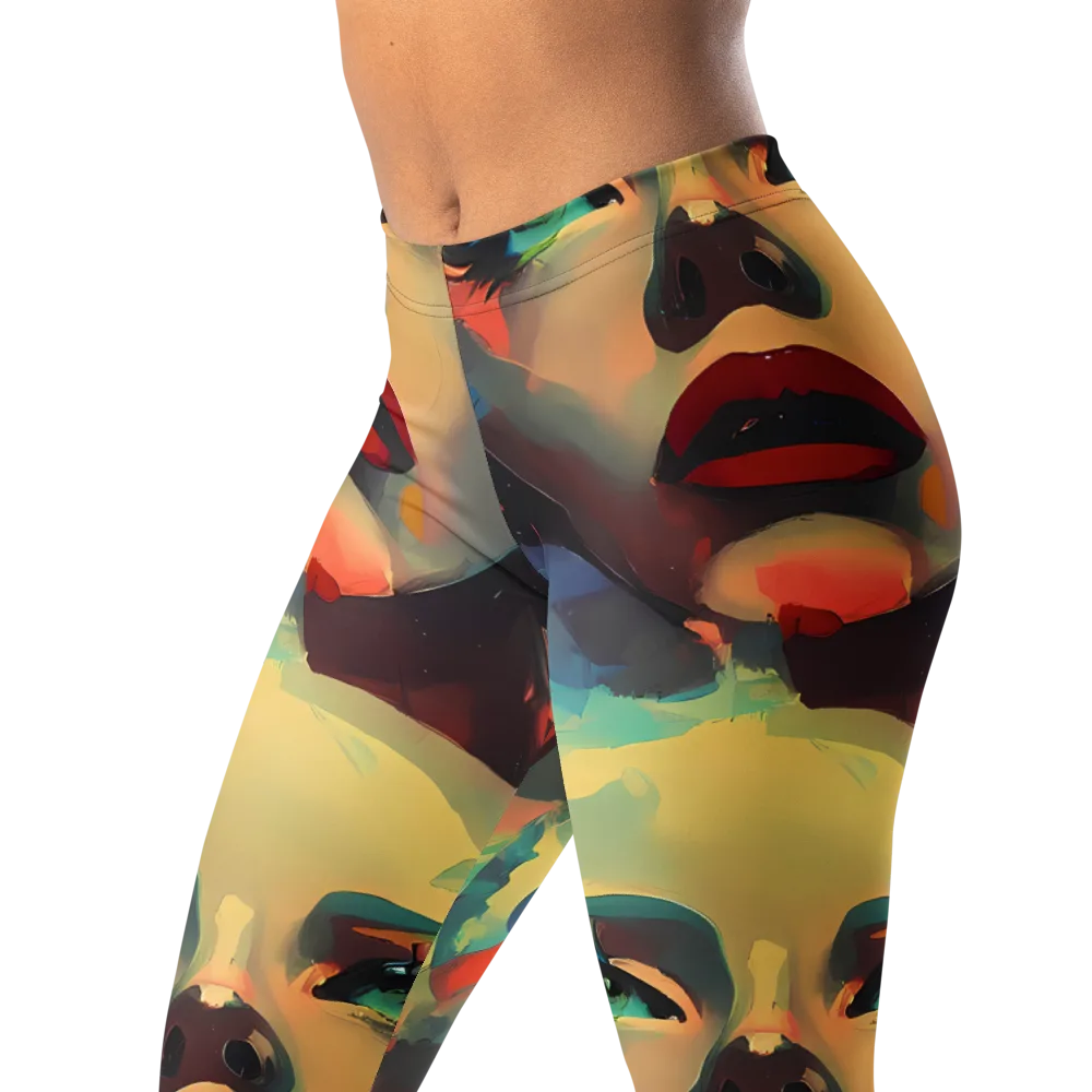 Astral Reflections on Leggings — Left Front