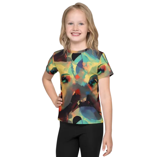 Astral Reflections on a Kids Crew Neck T-Shirt