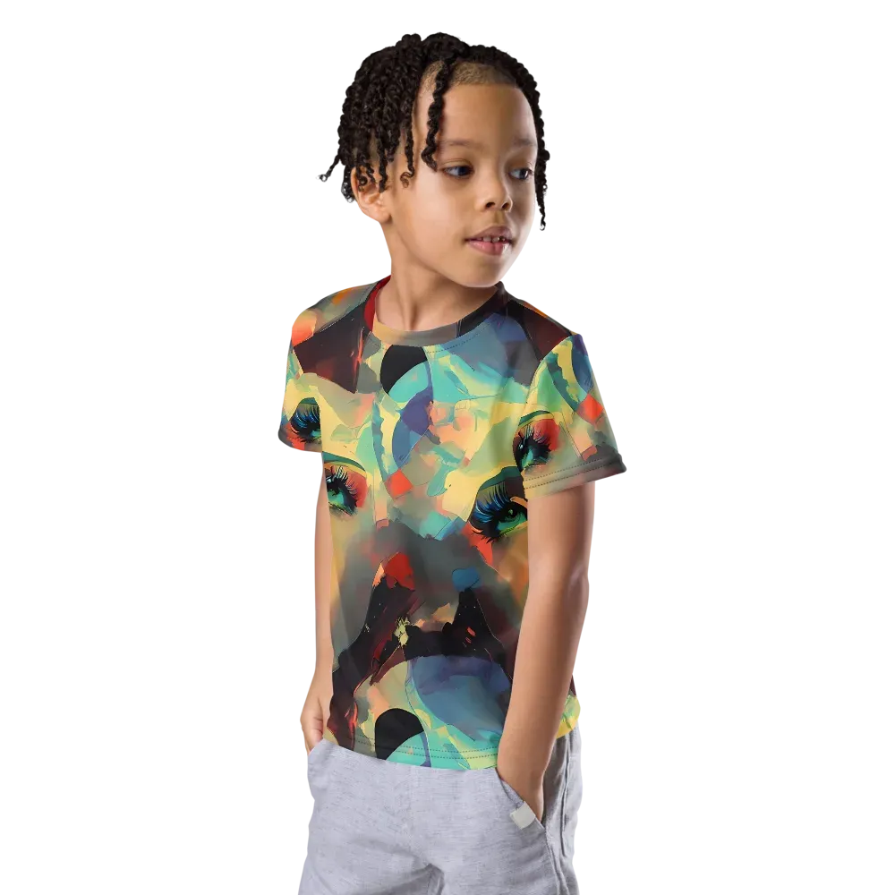 Astral Reflections on Kids Crew Neck T-Shirt — Left Front