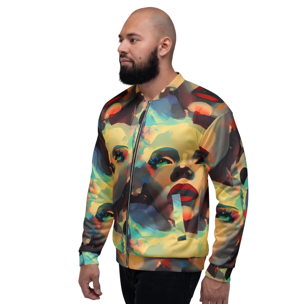 Astral Reflections on Bomber Jacket — Left
