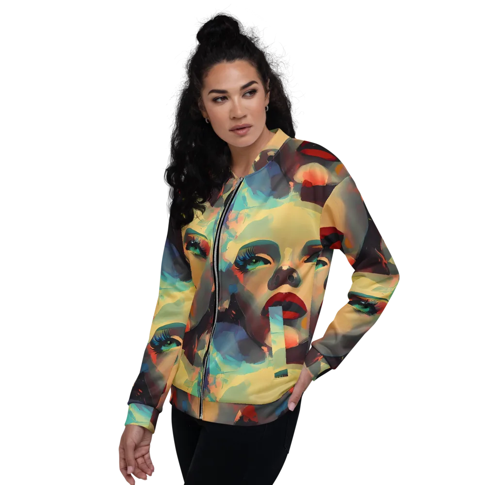 Astral Reflections on Bomber Jacket — Left