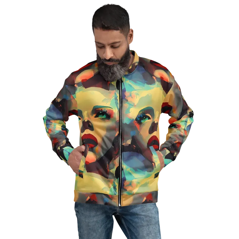 Astral Reflections on Bomber Jacket — Front