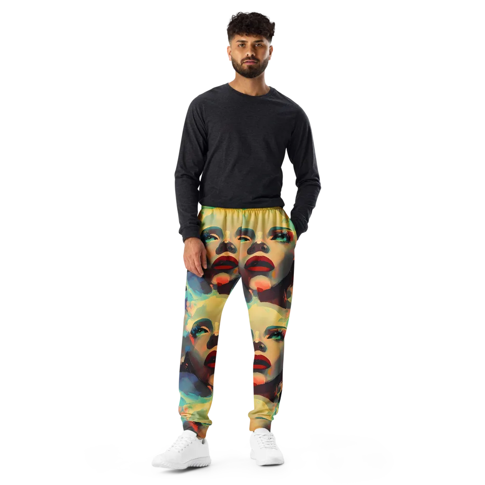 Astral Reflections on Men's Joggers — Front