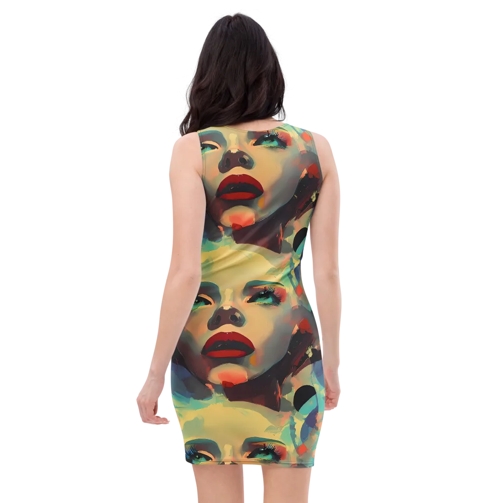 Astral Reflections on Bodycon Dress — Back