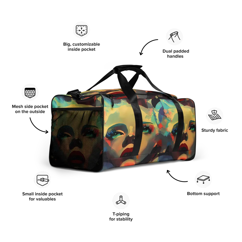 Astral Reflections on Duffle Bag — Right Front