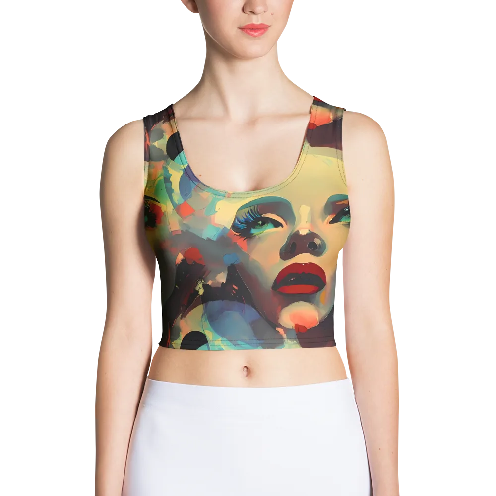 Astral Reflections on Crop Top — Front