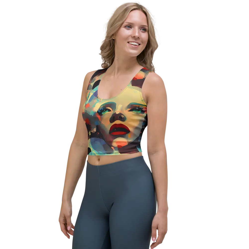 Astral Reflections on Crop Top — Left Front