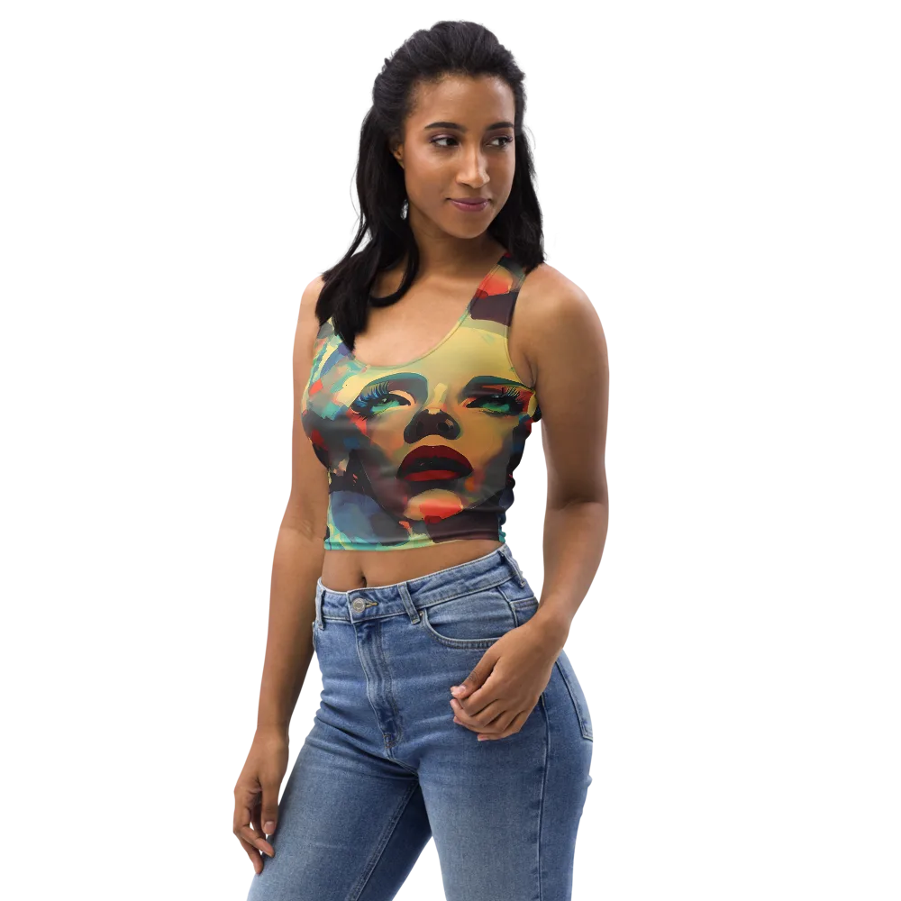 Astral Reflections on Crop Top — Left Front