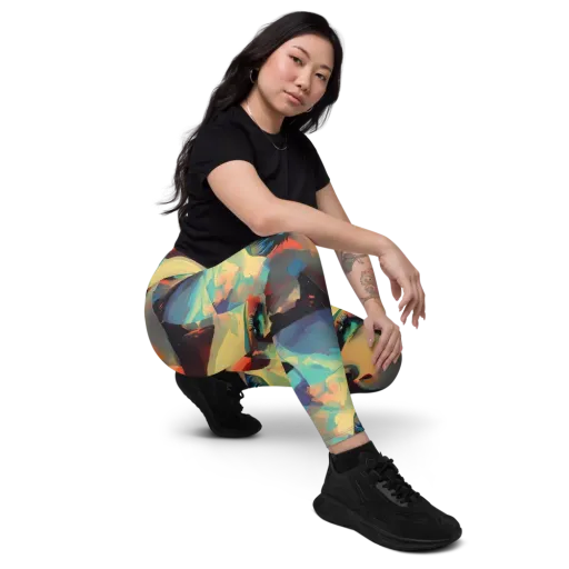 Astral Reflections on a Leggings with Pockets