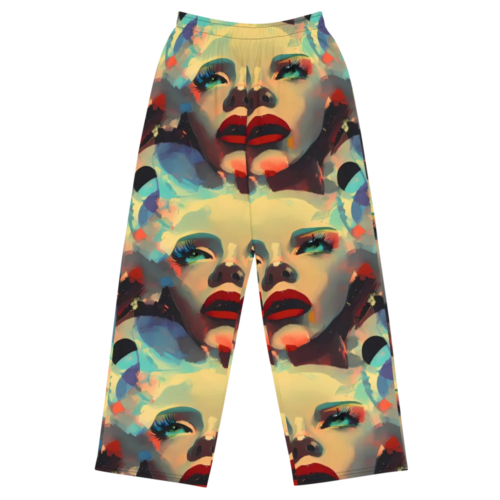 Astral Reflections on Wide-Leg Pants — Front