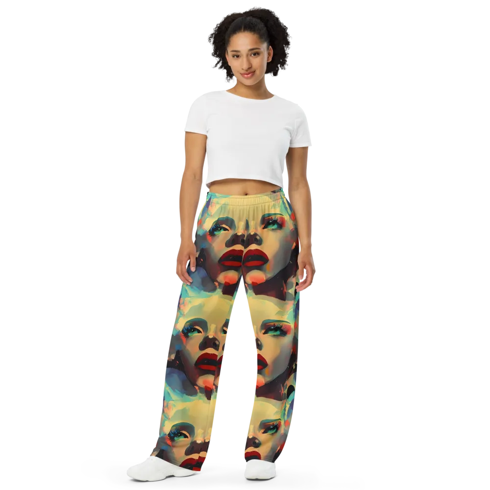 Astral Reflections on Wide-Leg Pants — Front