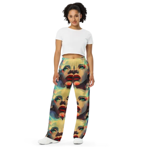 Astral Reflections on a Wide-Leg Pants